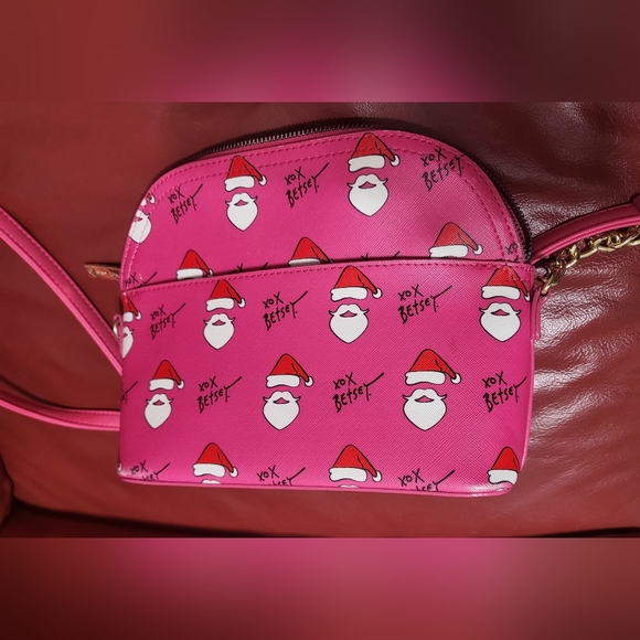 SOLD Betsey Johnson Santa Face Bag - Picture 5 of 8